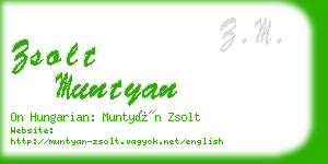 zsolt muntyan business card